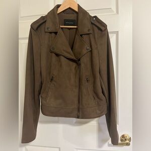 Banana Republic Vegan Suede Moto Jacket